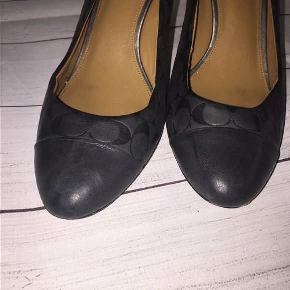 Coach Natassia Goat/Black embossed Leather heel - Picture 5 of 9